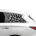 Fits Infiniti QX60 2016 - 2020 Animal Leopard Cheetah Cow Window Vinyl Decal Stickers - Bogar Tech Designs