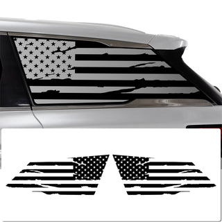 Quarter Window American Flag Vinyl Decal Stickers Fits Infiniti QX60 2022 - 2025 - Bogar Tech Designs