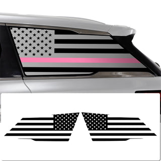 Quarter Window American Flag Vinyl Decal Stickers Fits Infiniti QX60 2022 - 2025 - Bogar Tech Designs