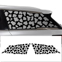 Animal Leopard Cheetah Cow Window Vinyl Decal Stickers Fits Infiniti QX60 2022 - 2024 - Bogar Tech Designs