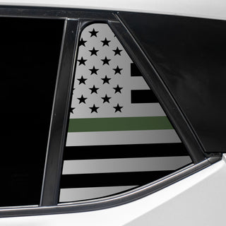 Quarter Window American Flag Vinyl Decal Stickers Fits Lexus RZ 2023 - 2025 - Bogar Tech Designs