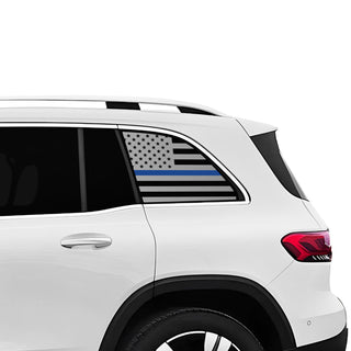 Fits Mercedes - Benz EQB 2022 - 2025 Quarter Window American Flag Vinyl Decal Stickers - Bogar Tech Designs
