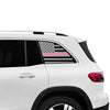 Fits Mercedes - Benz EQB 2022 - 2025 Quarter Window American Flag Vinyl Decal Stickers - Bogar Tech Designs