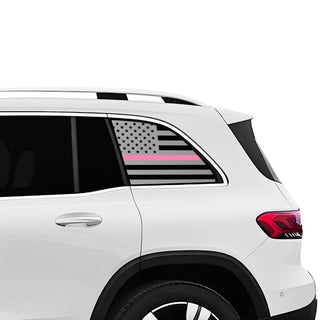 Fits Mercedes - Benz EQB 2022 - 2025 Quarter Window American Flag Vinyl Decal Stickers - Bogar Tech Designs