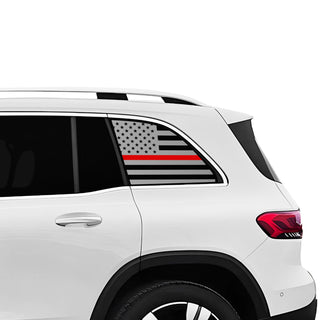 Fits Mercedes - Benz EQB 2022 - 2025 Quarter Window American Flag Vinyl Decal Stickers - Bogar Tech Designs