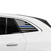 Fits Mercedes - Benz EQE SUV 2023 - 2025 Quarter Window American Flag Vinyl Decal Stickers - Bogar Tech Designs