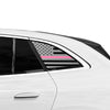 Fits Mercedes - Benz EQE SUV 2023 - 2025 Quarter Window American Flag Vinyl Decal Stickers - Bogar Tech Designs
