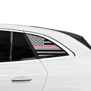 Fits Mercedes - Benz EQE SUV 2023 - 2025 Quarter Window American Flag Vinyl Decal Stickers - Bogar Tech Designs