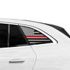Fits Mercedes - Benz EQE SUV 2023 - 2025 Quarter Window American Flag Vinyl Decal Stickers - Bogar Tech Designs