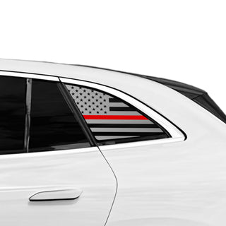 Fits Mercedes - Benz EQE SUV 2023 - 2025 Quarter Window American Flag Vinyl Decal Stickers - Bogar Tech Designs