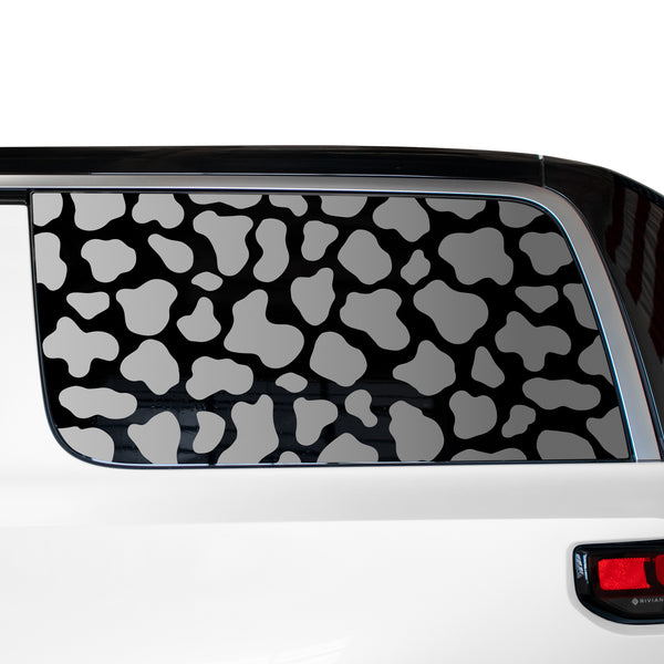 Animal Leopard Cheetah Cow Window Vinyl Decal Stickers Fits Rivian R1S 2022 - 2024 - Bogar Tech Designs