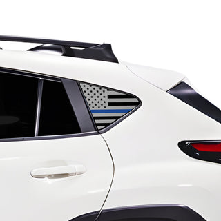 Fits Subaru Crosstrek 2024 - 2025 Quarter Window American Flag Vinyl Decal Stickers - Bogar Tech Designs