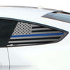 Precut Quarter Window American Flag Decal Stickers Fits Ford Mustang 2015 - 2023 - Bogar Tech Designs