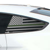 Precut Quarter Window American Flag Decal Stickers Fits Ford Mustang 2015 - 2023 - Bogar Tech Designs