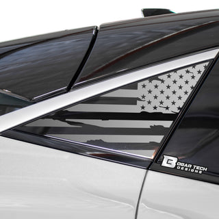 Quarter Window American Flag Vinyl Decal Stickers Fits Nissan Ariya 2023 - 2025 - Bogar Tech Designs