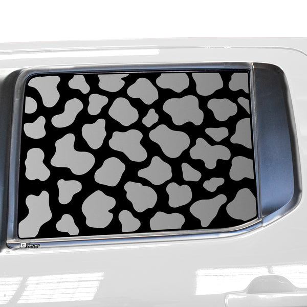 Animal Leopard Cheetah Cow Window Vinyl Decal Stickers Fits Nissan Frontier Crew Cab 2022 - 2025 - Bogar Tech Designs