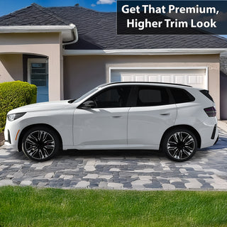 Vinyl Chrome Delete Side Window Trim Blackout Decal Stickers Overlay Film Fits BMW X3 2018 - 2024 - Bogar Tech Designs