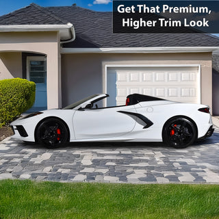 Vinyl Chrome Delete Wheel Rim Trim Blackout Decal Stickers Overlay Film Fits Chevy Corvette C8 2020 - 2025 - Bogar Tech Designs