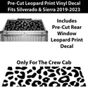 Animal Leopard Rear Window Vinyl Decal Stickers Fits Chevy Silverado GMC Sierra 2019 2020 2021 2022 2023 2024 2025 - Bogar Tech Designs