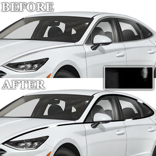 Side Window Grille Vinyl Chrome Delete Trim Blackout Decal Stickers Overlay Film Fits Hyundai Sonata 2020 - 2025 - Bogar Tech Designs
