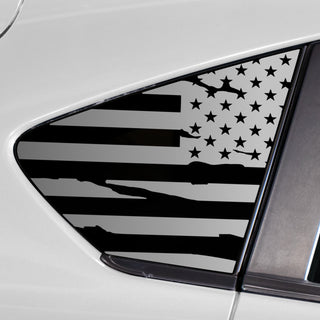 Quarter Window American Flag Vinyl Decal Stickers Fits Subaru Impreza Hatchback 2017 - 2023 - Bogar Tech Designs