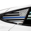 Quarter Window American Flag Vinyl Decal Stickers Fits Tesla Model S 2016 - 2025 - Bogar Tech Designs