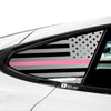 Quarter Window American Flag Vinyl Decal Stickers Fits Tesla Model S 2016 - 2025 - Bogar Tech Designs