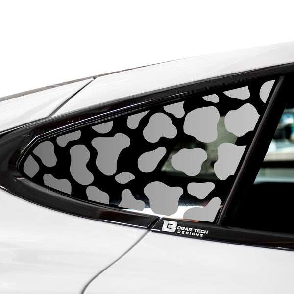 Animal Leopard Cheetah Cow Window Vinyl Decal Stickers Fits Tesla Model S 2016 - 2023 - Bogar Tech Designs