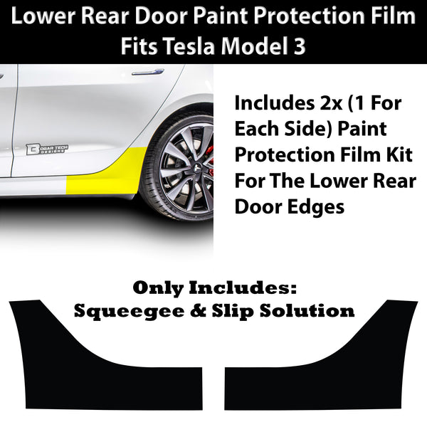 Precut Paint Protection Film Clear Bra PPF Decal Film Kit Cover Fits Tesla Model 3 2017 2018 2019 2020 2021 2022 2023 - Bogar Tech Designs