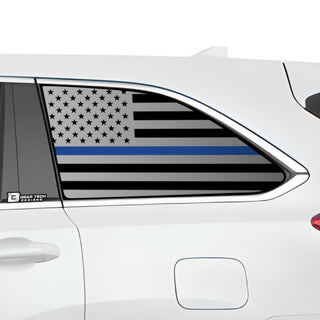 American Flag Quarter Window Vinyl Decal Stickers Fits Toyota Highlander 2014 - 2019 - Bogar Tech Designs