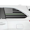 American Flag Quarter Window Vinyl Decal Stickers Fits Toyota Highlander 2014 - 2019 - Bogar Tech Designs