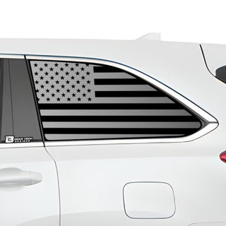 American Flag Quarter Window Vinyl Decal Stickers Fits Toyota Highlander 2016-2019