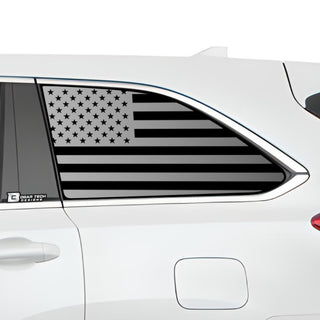 American Flag Quarter Window Vinyl Decal Stickers Fits Toyota Highlander 2014 - 2019 - Bogar Tech Designs