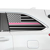 American Flag Quarter Window Vinyl Decal Stickers Fits Toyota Highlander 2014 - 2019 - Bogar Tech Designs