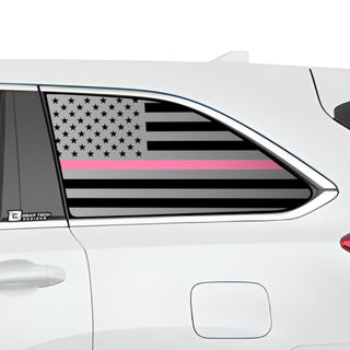 Buy thin-pink-line American Flag Quarter Window Vinyl Decal Stickers Fits Toyota Highlander 2016-2019