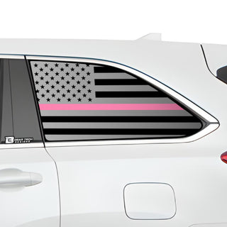 American Flag Quarter Window Vinyl Decal Stickers Fits Toyota Highlander 2014 - 2019 - Bogar Tech Designs