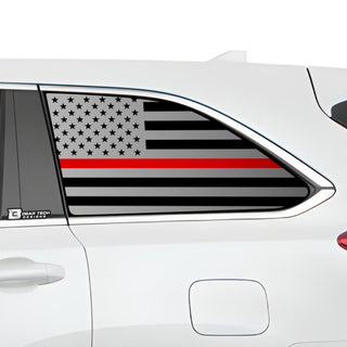 Buy thin-red-line American Flag Quarter Window Vinyl Decal Stickers Fits Toyota Highlander 2016-2019