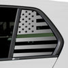 Quarter Window American Flag Vinyl Decal Stickers Fits Volkswagen Golf 2022 - 2025 - Bogar Tech Designs
