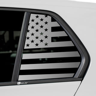 Quarter Window American Flag Vinyl Decal Stickers Fits Volkswagen Golf 2022 - 2025 - Bogar Tech Designs
