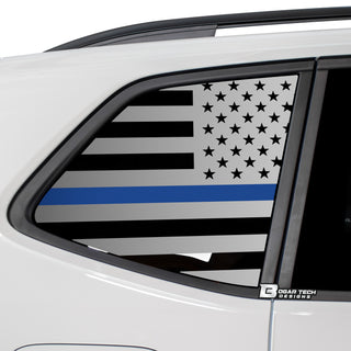 Quarter Window American Flag Vinyl Decal Stickers Fits Volkswagen Tiguan 2018 - 2024 - Bogar Tech Designs