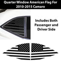 Quarter Window American Flag Vinyl Decal Stickers Fits Chevrolet Camaro 2010 - 2015 - Bogar Tech Designs