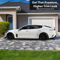 Window Vinyl Chrome Delete Trim Blackout Decal Stickers Overlay Film Fits Kia Stinger 2018 - 2023 - Bogar Tech Designs