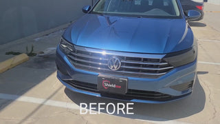 Vinyl Chrome Delete Wheel Rim Front Grille Trim Blackout Decal Stickers Overlay Film Fits Volkswagen Jetta 2019-2025