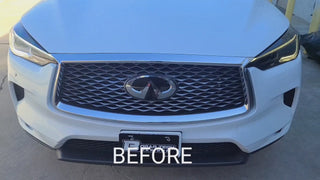 Vinyl Chrome Delete Grille Side Window Rear Blackout Decal Stickers Overlay Film Fits Infiniti QX50 2019-2025