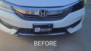 Vinyl Chrome Delete Grille Side Window Rear Wheel Blackout Decal Stickers Overlay Film Fits Honda Accord 2013-2017