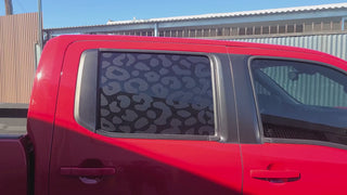Animal Leopard Cheetah Cow Window Vinyl Decal Stickers Fits Nissan Frontier Crew Cab 2022-2025