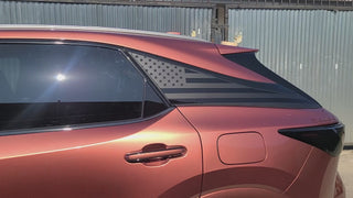 Quarter Window American Flag Vinyl Decal Stickers Fits Lexus RX 2023-2025