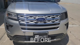 Vinyl Chrome Delete Grille Window Wheel Blackout Decal Stickers Overlay Film Fits Ford Explorer 2016-2019