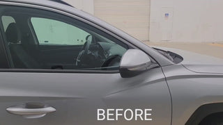 Vinyl Chrome Delete Sides Trim Blackout Decal Stickers Overlay Film Fits Hyundai Tucson 2022-2025