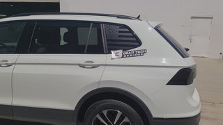Quarter Window American Flag Vinyl Decal Stickers Fits Volkswagen Tiguan 2018-2024